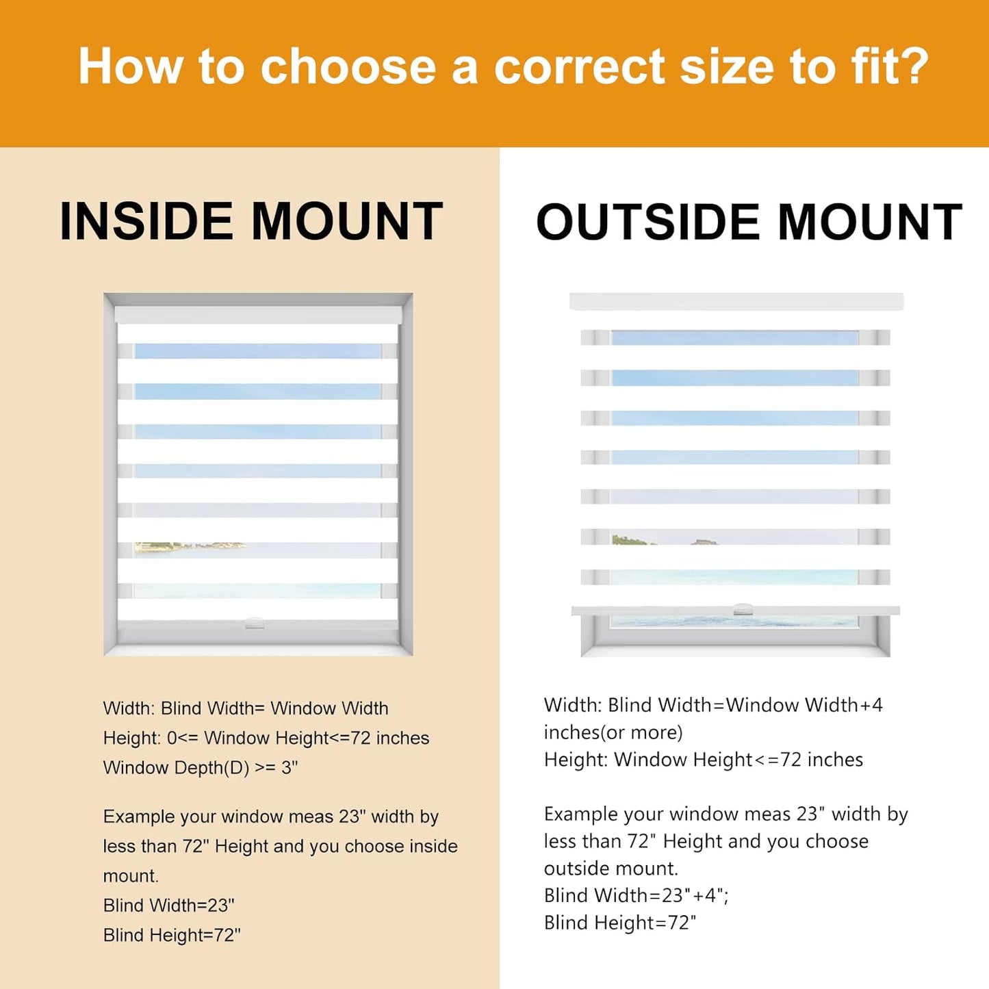 Persilux Cordless Zebra Blinds for Windows Free-Stop Roller Window Shades (39" W X 72" H, White) Dual Layer Light Control for Day and Night, Light Filtering Sheer Shades for Home, Easy to Install