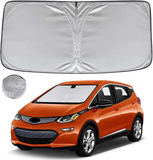 KAYZT Windshield Sun Shade for 2017-2024 Che-vrolet/Chevy Bolt EV (Not for EUV) Foldable Sunshade Front Window Custom Fit Car Accessories