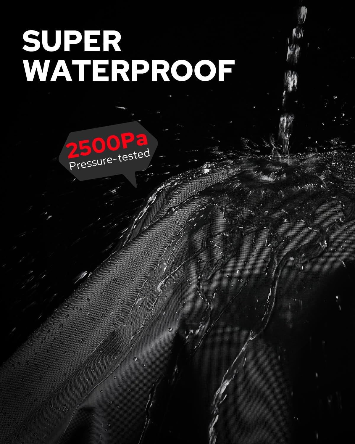 Benlari Motorcycle Cover Waterproof Outdoor, Heavy Duty Motorcycle Cover, Universal All Season Protection Night Reflective with Lock-Holes American Flag Fits up to 96.5" Motorcycles Vehicle Cover