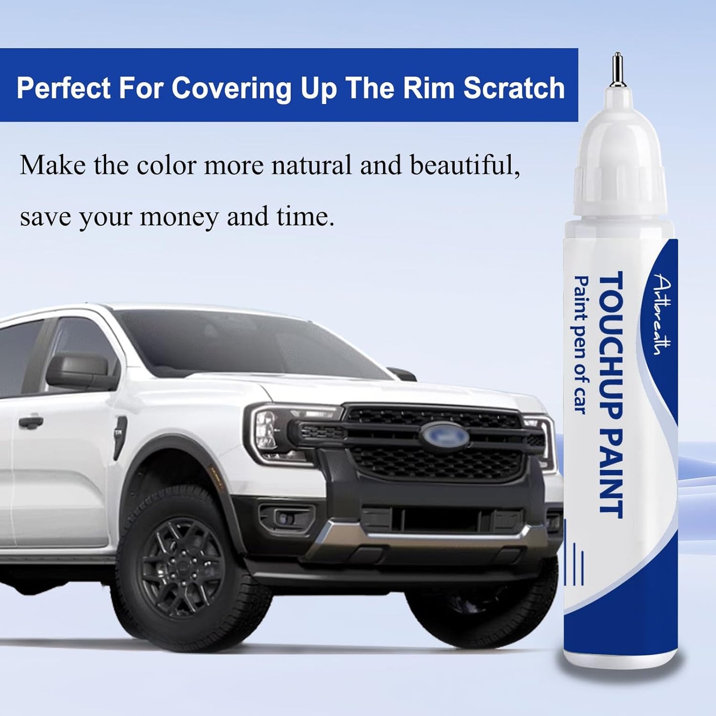 Oxford White(Z1) Touch Up Paint for Ford -Exact Match–Chips and Nicks Car Paint Scratch Repair Kit Automotive Paint Pen for F-150/Mustang/Transit/Explorer/Ranger/Escape/Edge