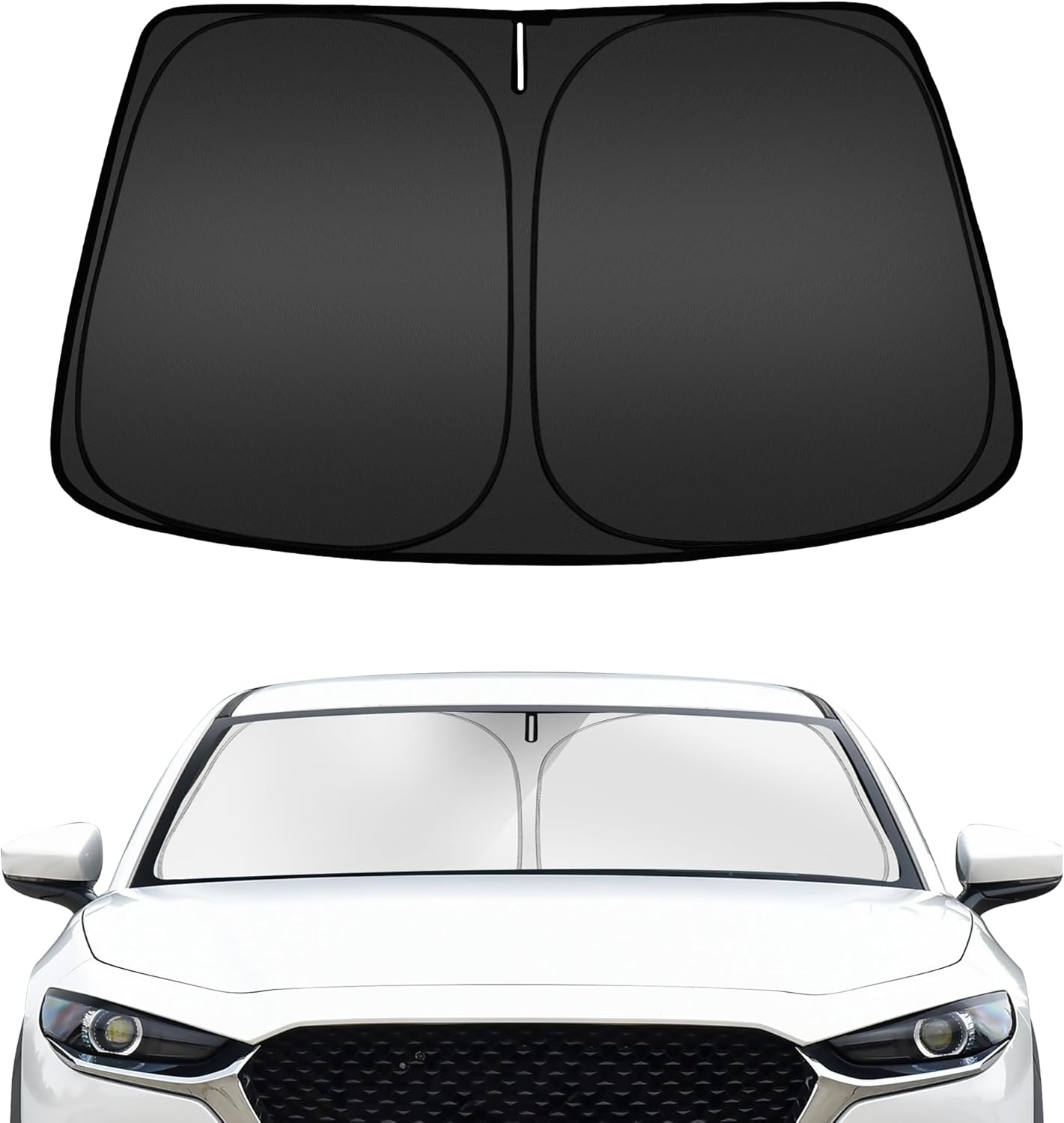 ARISMOTOR Windshield Sun Shade for Mazda CX-30 2019-2025 2026, Custom Fit Foldable Front Window Sunshade Sun Visor Protector, Block UV Rays Keep Your Car Cooler