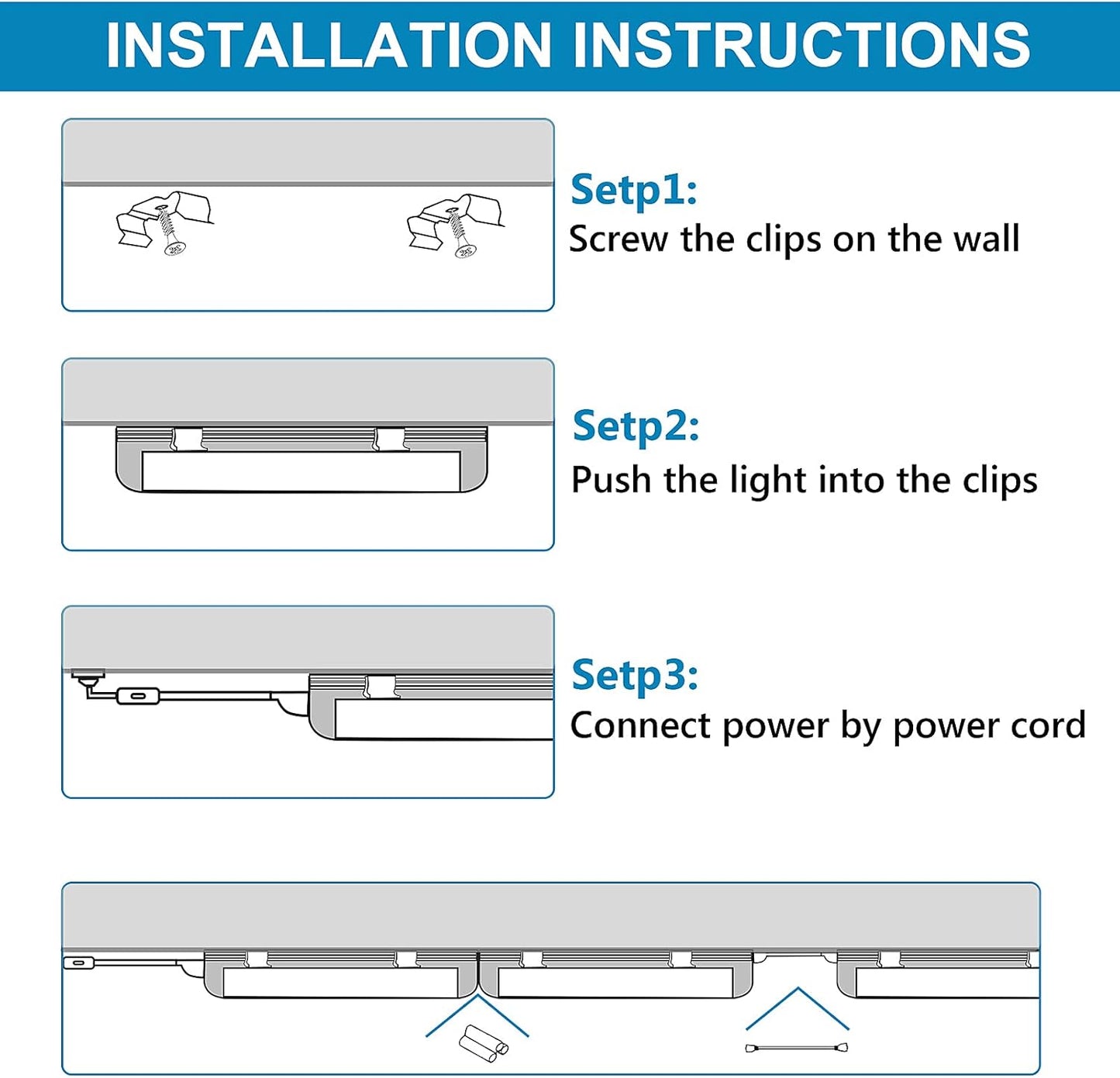 (20-Pack)4FT LED Shop Light Fixture, 72W 6000K Cold White 9500LM Super Bright T8 Integrated LED Tube, 4 Rows Linkable Shop Lights, T8 LED Tube Lights, 4 LED shop lights for garage 4 foot with plug