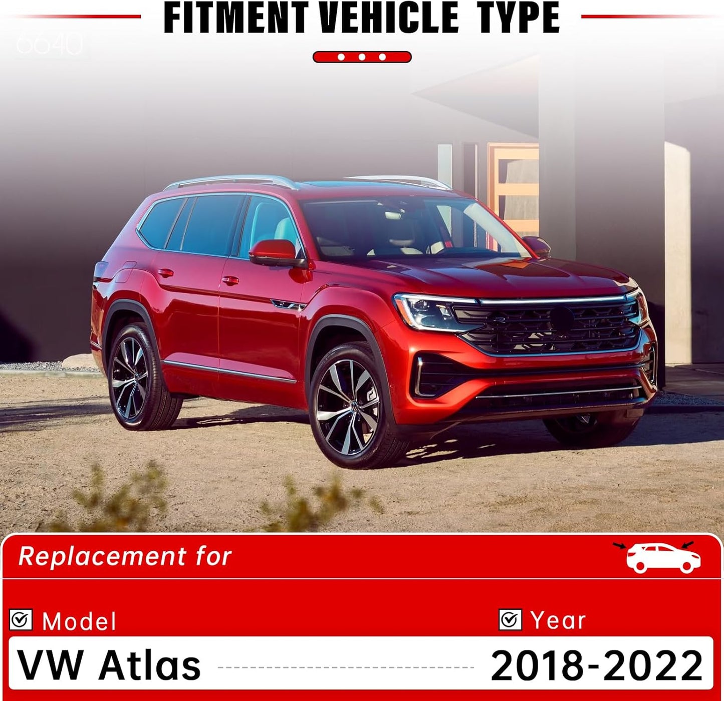 Windshield Wiper Blades Replacement for VW Volkswagen Atlas 2018 2019 2020 2021 2022 Original Factory Quality Front Rear Wipers Blade Set for My Car - 26" 22" 12" (Pack of 3)