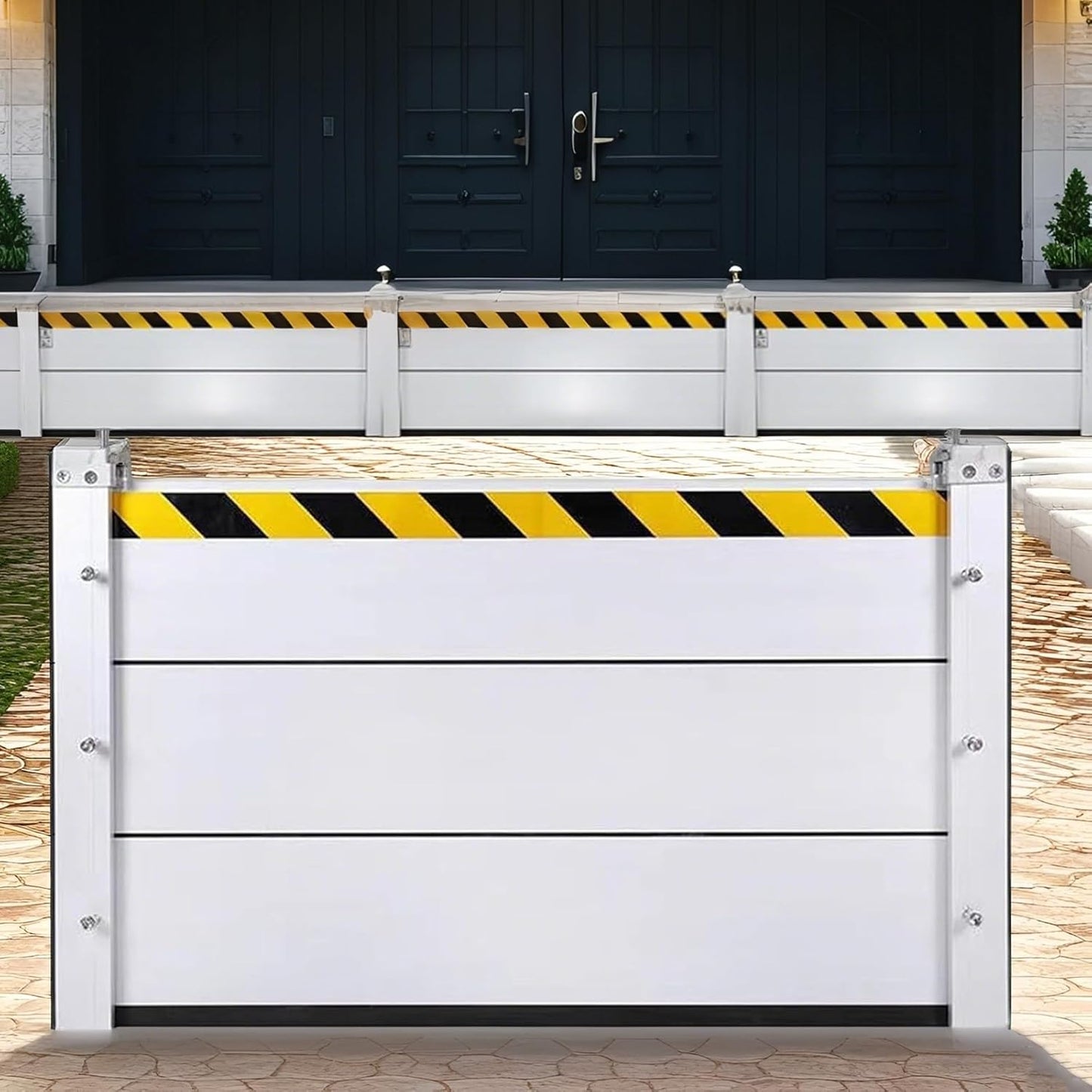 Flood Barriers for Home Exterior,Aluminum Alloy Outdoor Garage Doors Water Barriers for Flooding(H47.2Inch,L16FT)