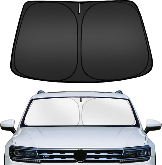 ARISMOTOR Windshield Sun Shade for Volkswagen Tiguan 2018-2025, Custom Fit Foldable Front Window Sunshade Sun Visor Protector, Block UV Rays Keep Your Car Cooler