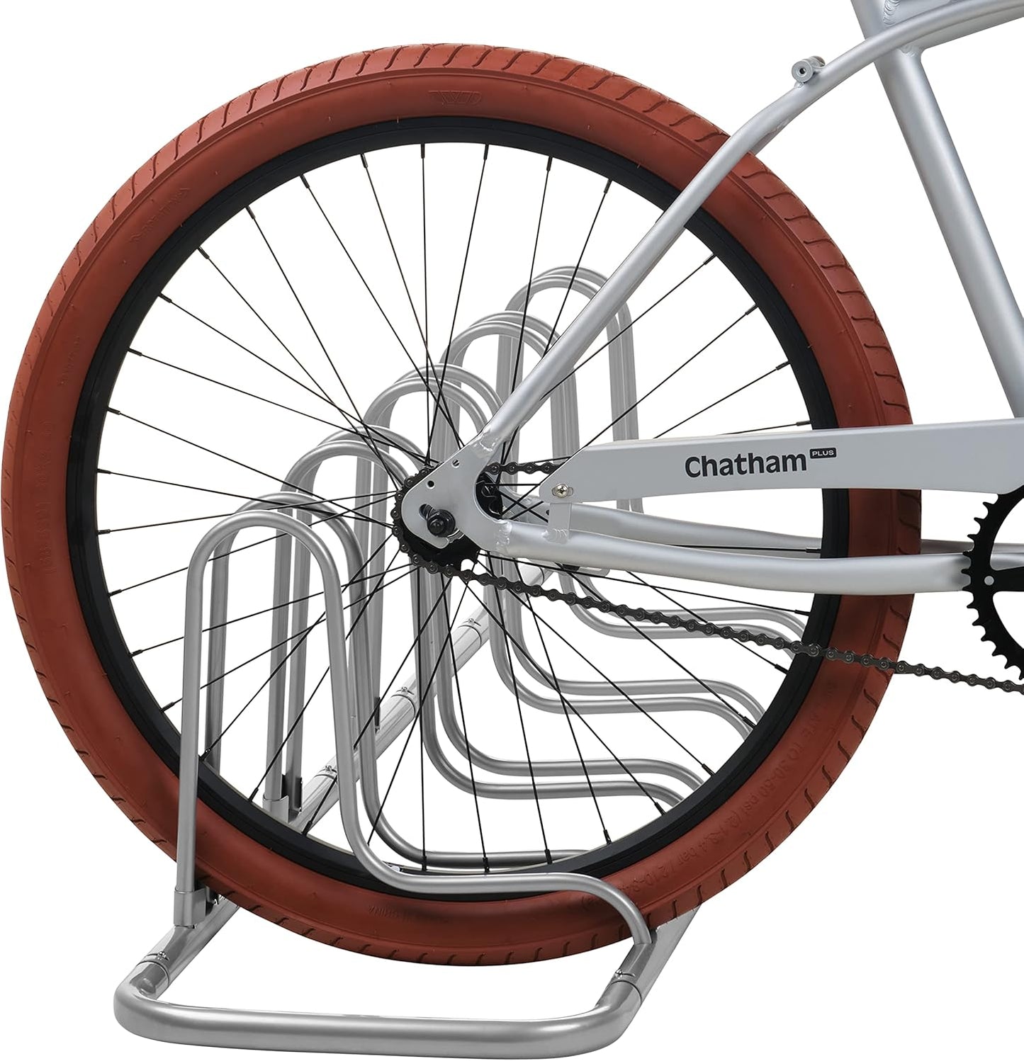 Retrospec Stash Rack 2, 4 & 5 Bike Floor Stand Bicycle Storage Organizer for Mountain Bike, Road Bike, Weather Resistant Fine Powder Steel Coating Fits Wheels up to 3"