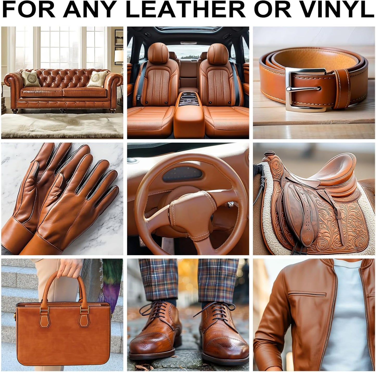 Leather Recoloring Balm,10oz Leather Color Restorer Leather Repair Kit for Furniture Car Leather Scratch Remover, Dark Brown Leather Color Restorer for Couches,Leather Dye Paint for Faded