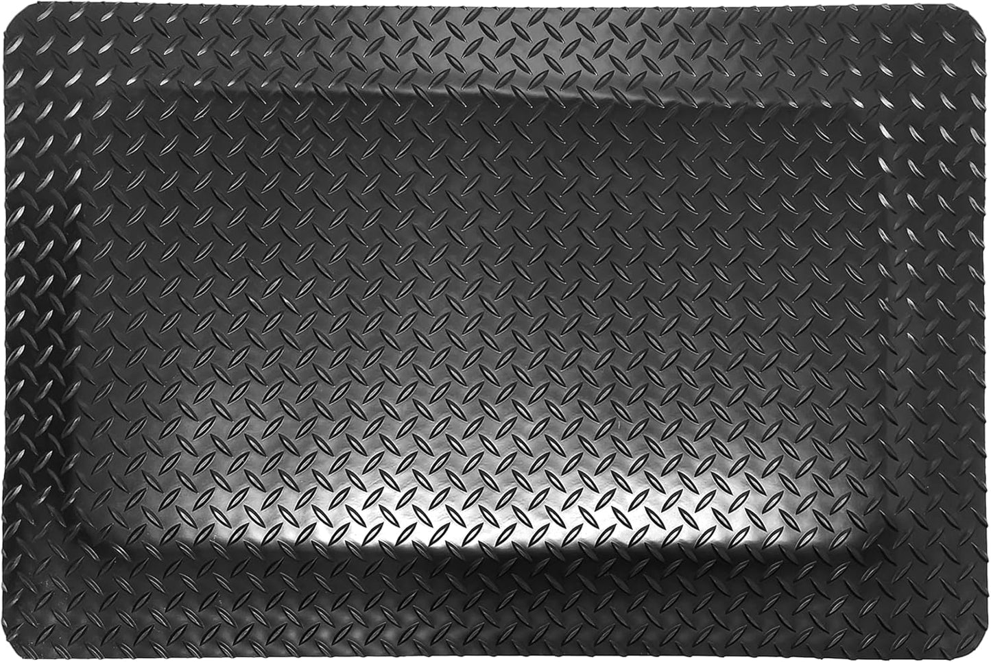 Rhino Mats, American Classic Diamond Anti-Fatigue Mats, Industrial Ergonomic Comfort Standing Mat for Work, Home, Garage, Office, Kitchen or Anywhere (Black 1" Thick, 3 FT. x 13 FT.)