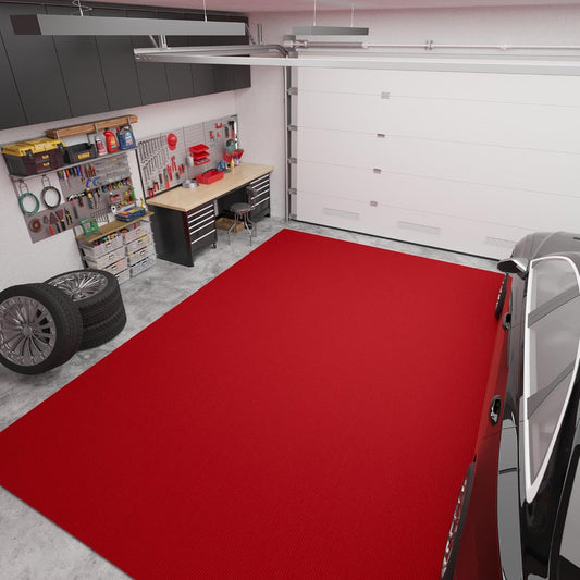 Ottomanson 6'6" x 16' Hallway Runner with Scraper Pile Extra Durable Non-Slip Rug Mat for Indoor & Outdoor Use - Ideal for Kitchen, Entryway, Patio & Garage - High-Traffic Carpet, Red