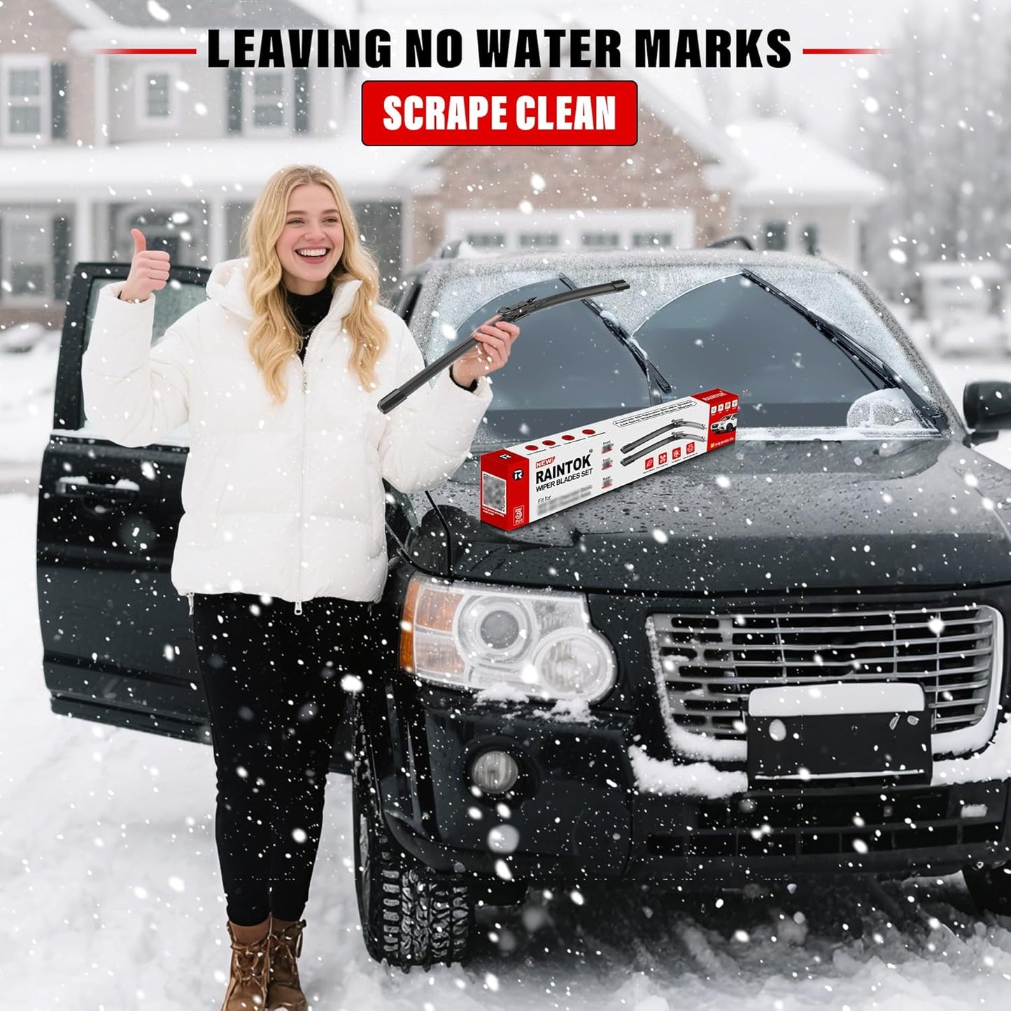 Windshield Wiper Blades Replacement for Ford Escape 2013 2014 2015 2016 2017 2018 2019 Original Factory Quality Front Rear Wipers Blade Set for My Car - 28" 28" 11" (Pack of 3)