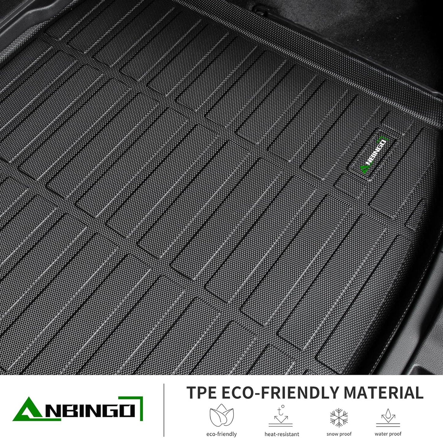 ANBINGO® Floor Mats & Cargo Liner Custom for Kia K4 LX | LXS | EX | GT-Line | GT-Line Turbo 2025 All Weather Car Mats TPE Floor Liners K4 Accessories