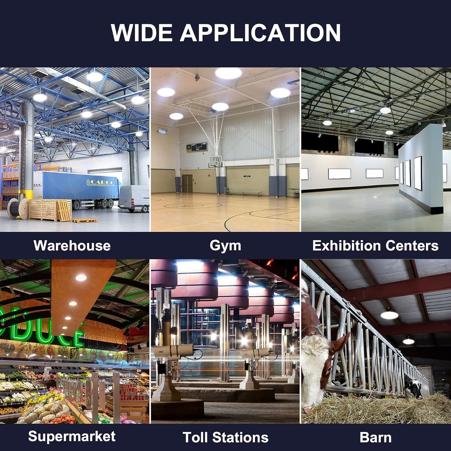 150W UFO-LED-High-Bay-Light,UL & DLC Listed 5000K Daylight 21000LM,0-10V Dimmable LED High Bay Lights,IP65 Waterproof Commercial Bay Lighting Fixture AC100-277V for Warehouse(3 Pack)